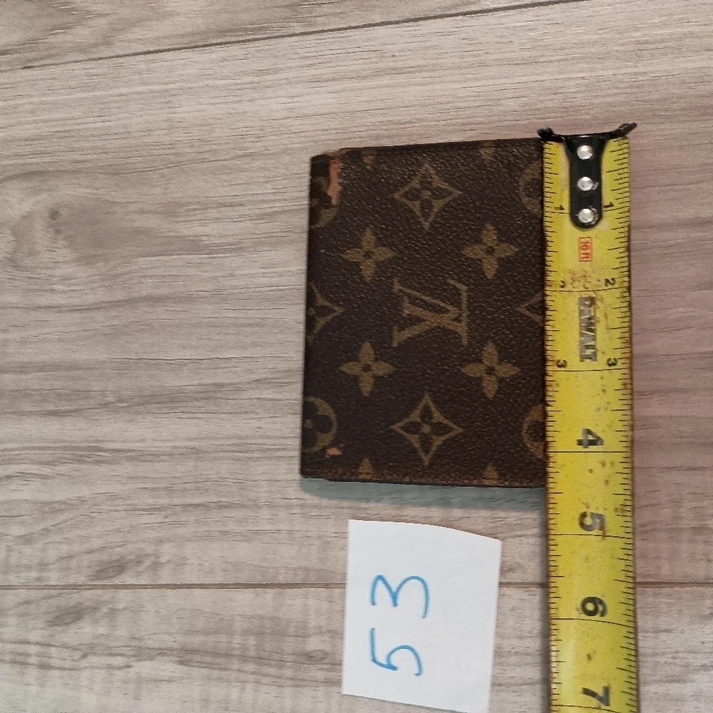 LOUIS VUITTON LV Monogram Canvas Leather Credit Business Card Wallet